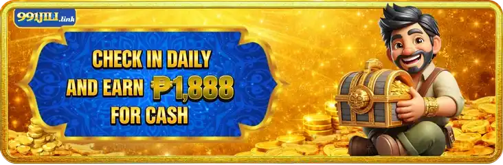 991JILI daily check-in for cash promotion allows players to earn instant rewards after easy login